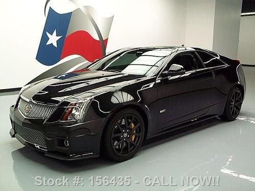 2011 cadillac cts-v coupe black diamond sunroof nav 27k texas direct auto