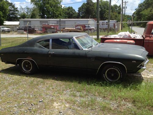 1969 Chevelle SS 396 RARE POST SEDAN, image 2