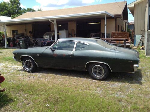 1969 Chevelle SS 396 RARE POST SEDAN, image 3