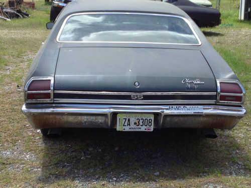 1969 Chevelle SS 396 RARE POST SEDAN, image 4