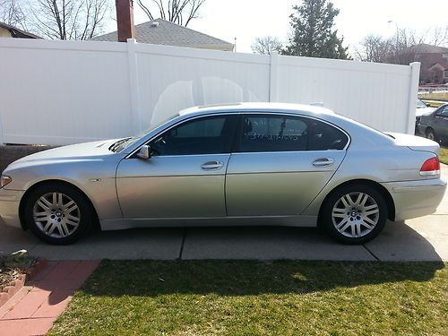 2003 bmw 745 li sedan (rwd-silver) low mileage 39,600 miles, fully loaded