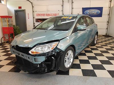 2012 focus hatchback sel 17k no reserve salvage rebuildable loaded