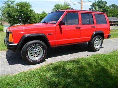 96 jeep cherokee se 4x4...very low miles on this blast from the past! call tim!