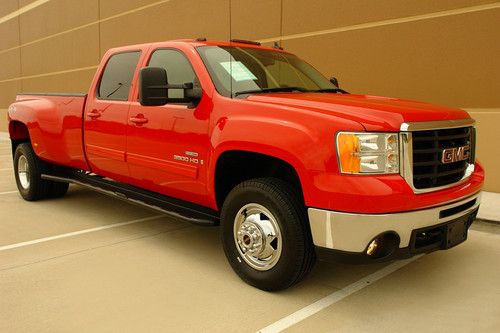 09 gmc sierra 3500hd slt crew cab diesel drw 4wd navigation camera roof tv/dvd