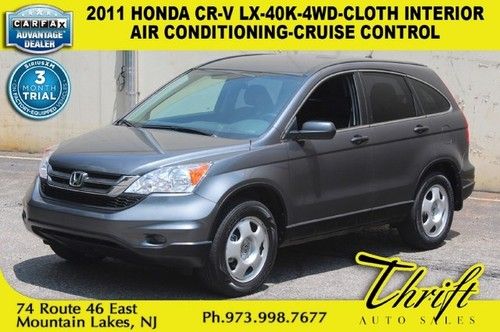 2011 honda cr-v lx-40k-4wd-cloth interior-air conditioning-cruise control