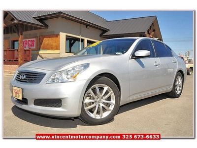 2009 infinity g37 journey sedan rwd leather sunroof pwr seats nav 328 hp texas