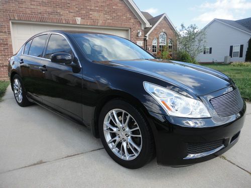 Infinity g35 2007 sport rwd 6-mt black on black premium + technology package !!