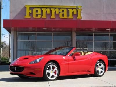 2012 ferrari california/ rosso corsa red over beige/ atlanta car