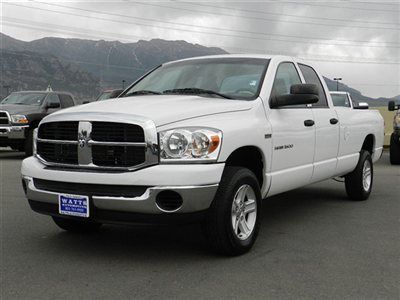 Dodge ram quad cab hemi 4x4 longbed slt low miles auto tow package