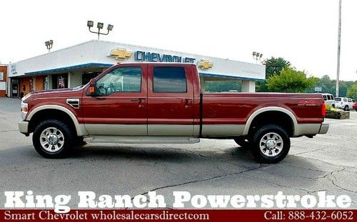 Ford f-350 king ranch powerstroke diesel crew cab navigation sunroof wheels f250