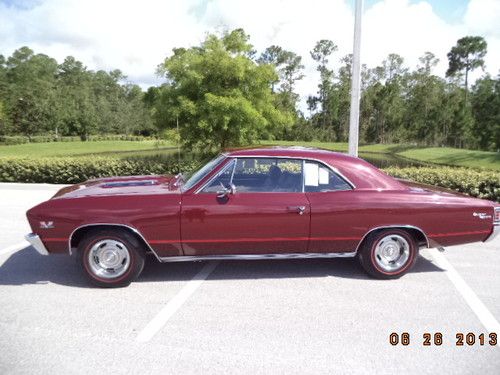 1967 Chevelle SS 396 4 spd REAL 138 car with Window sticker and Protecto Plate, image 4
