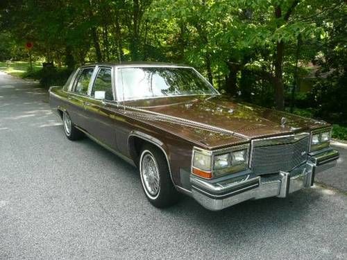 1985 cadillac fleetwood brougham d'elegance sedan 4-door 4.1l