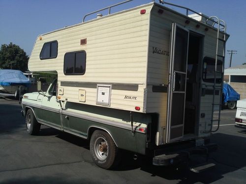 1972 Ford F250 3/4 ton Camper Special XLT Deluxe Trans and trim  Camper included, image 2