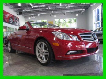 11 certified mars red e-350 3.5l v6 convertible *navigation *rear view camera