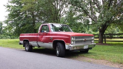 1982 chevy c10 diesel 6.2 silverado no reserve!