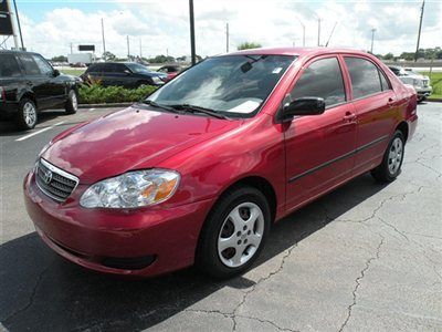 2006 toyota corolla ce manual transmission clean carfax  **export ok  *fl