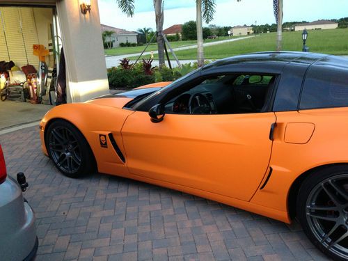 2007 chevrolet corvette z06 2lz matte orange 3m wrap many upgrades awesome cam!