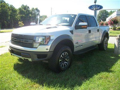 Silver black 4wd awd 4x4 lifted 6.2l crew svt warranty rear camera supercharged