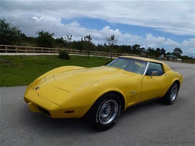 1976 chevrolet corvette stingray l-48 350 t-tops true collectors car last year l