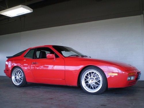 1987 porsche 944 turbo 2.5l 5 spd guards red 110k 18s very nice