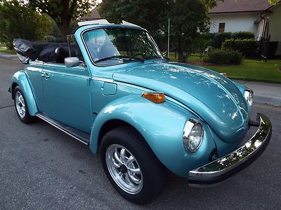 Gorgeous - restored 1979 volkswagen super beetle karmann convertible nice !!