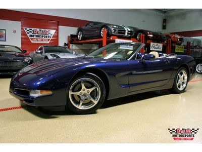 2001 corvette convertible automatic 4,208 mile 1 owner heads up polished wheels