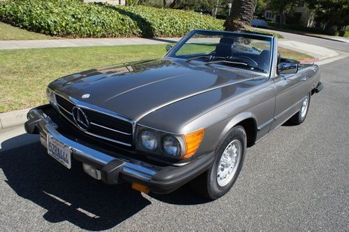 1982 380sl in striking 'anthracite gray' color &amp; black interior~under 100k miles