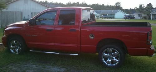 Red ram laramie quad cab leather power windows and seats