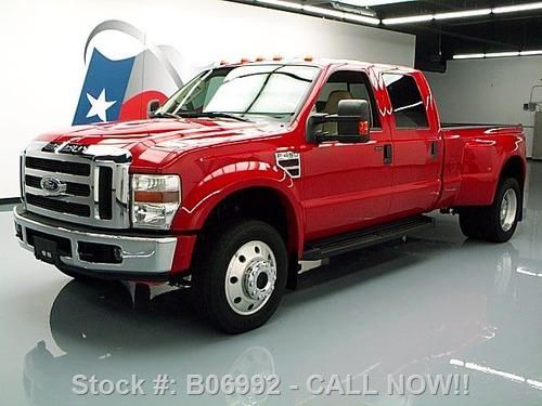 2008 ford f-450 lariat diesel crew 6-pass leather 18k! texas direct auto