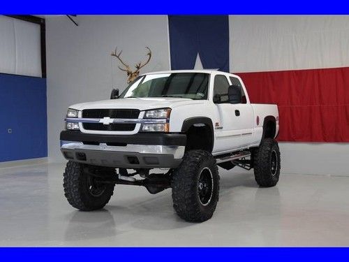 2003 chevy k2500 diesel 4x4 fully custom lifted leather tv dvd monster truck lt