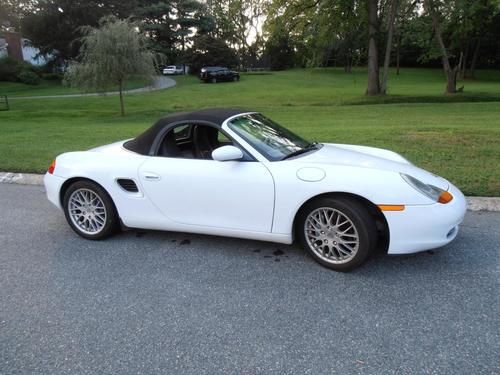 1999 porsche boxster convertible white 5sd manual low miles fun car no reserve