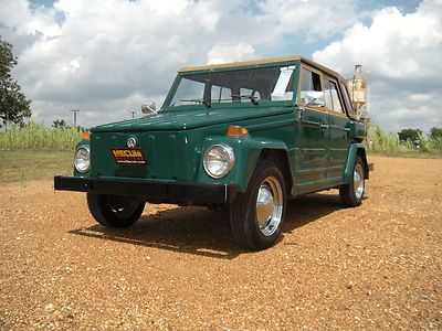 L@@k a central texas 1974 volkswagen thing hard top chrome rims no @@ reserve!!!