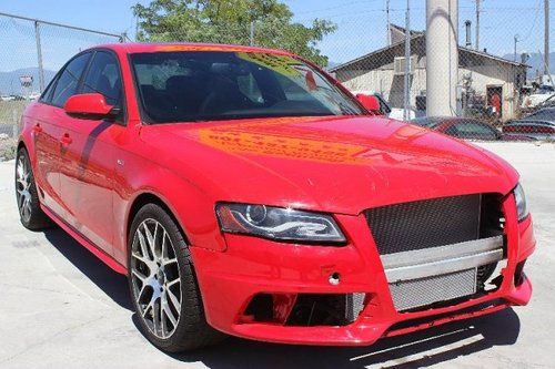 2012 audi s4 sedan quattro s tronic damaged salvage only 5k miles loaded l@@k!!