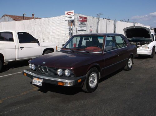 1986 bmw 528e, no reserve