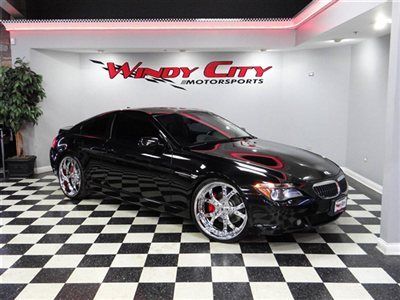 2005 bmw 645ci coupe~sport pkg~22 asanti forged wheels~xm~navigation~black/black