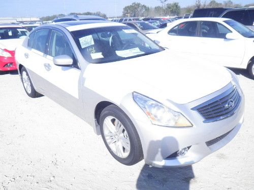 2013 infinity g37x  silver, salvage flood missori title,  brand new car 0 miles.