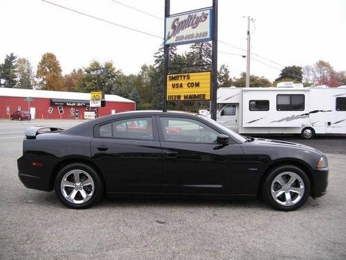 2013 dodge charger r/t plus automatic sedan hemi v8 red leather uconnect perfect