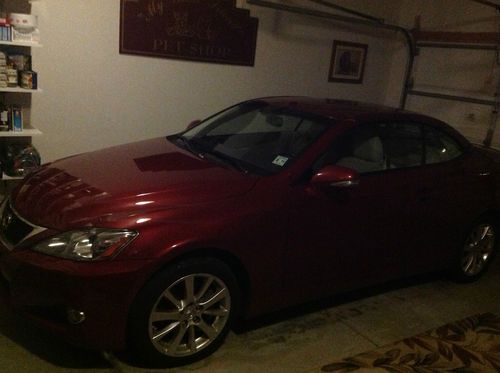 2010 lexus is250c hardtop convertible