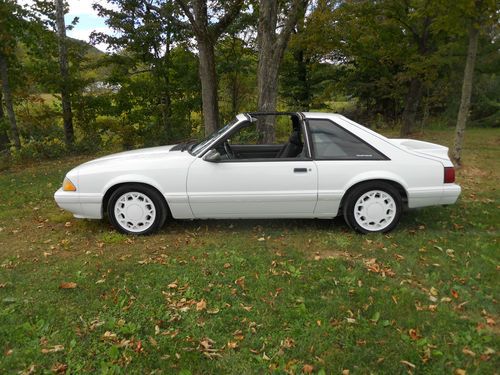 1987 Ford Mustang LX T-Top White with Black Interior, US $2,500.00, image 2