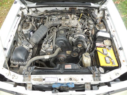 1987 Ford Mustang LX T-Top White with Black Interior, US $2,500.00, image 12