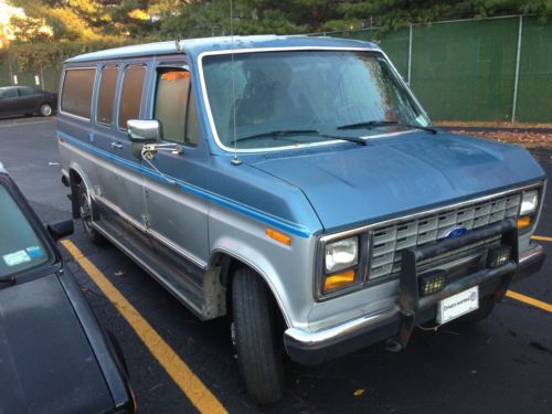 1991 ford e350 club wagon xlt one ton van 460 v8 loaded econoline e-350 no rust