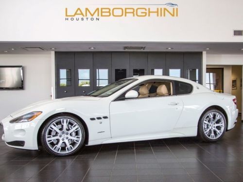 2010 maserati gran turismo s white nav bose park sensors two tone tan 20k miles