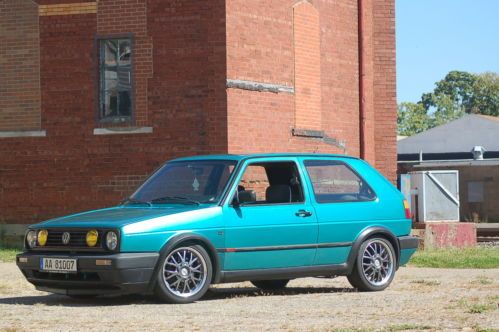 1992 vw gti :   rare, real montana green gti  &#034;rust free&#034;  vr6 swap