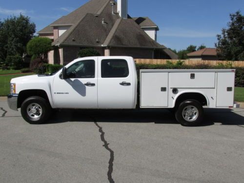 08 silverado 2500hd crew cab 4x4 utility bed 6.0l v8 gas