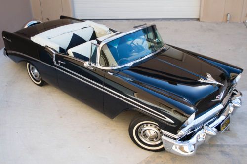 1956 chevrolet bel air convertible - beautiful restored &amp; well optioned!