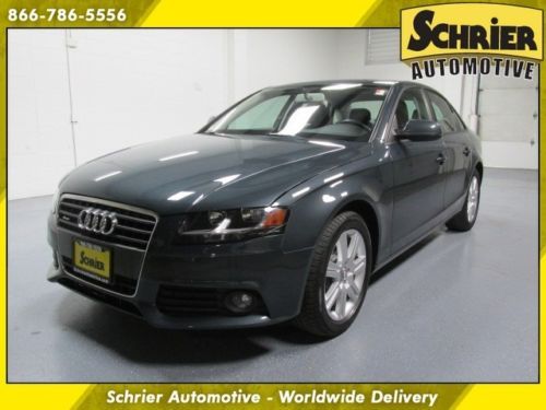 2011 audi a4 premium 2.0t quattro gray sunroof bluetooth