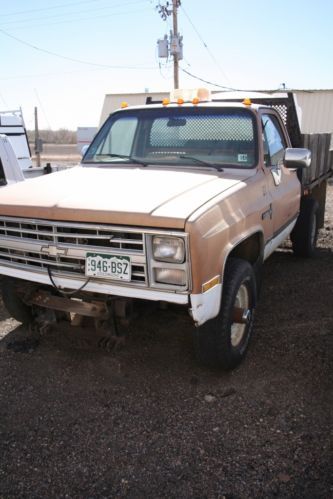 1985 chevrolet 4x4 flatbed custom deluxe 30