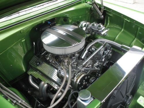 1955 Chevrolet Bel Air 350 A/C leather 4 wheel disc brakes Rotisserie Restored, image 7