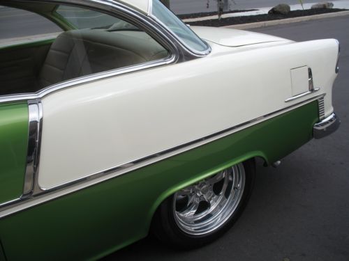 1955 Chevrolet Bel Air 350 A/C leather 4 wheel disc brakes Rotisserie Restored, image 15
