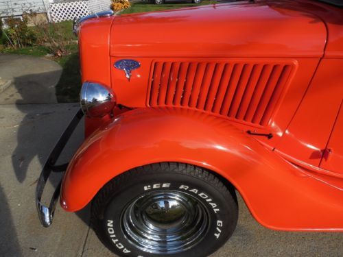 1936 Orange Ford Pickup Truck, image 8